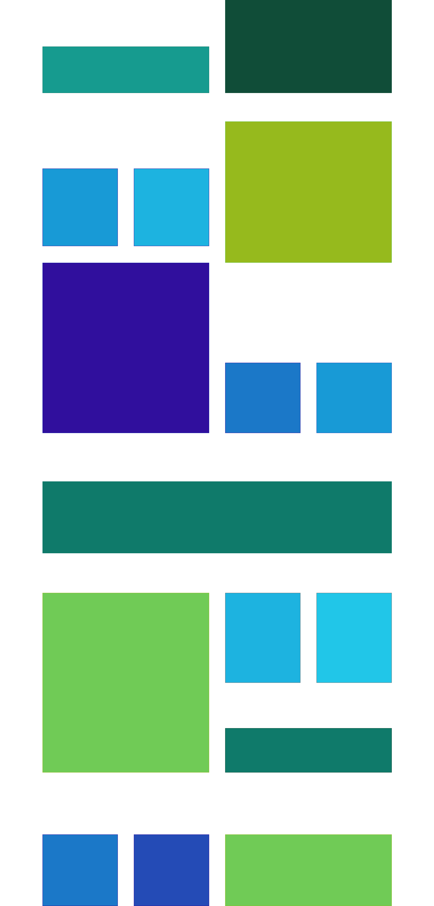 blue and green rectangles